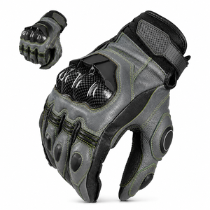AFS6 <b>Men</b> Winter Leather Motorcycle <b>Gloves</b> Touchscreen Short Racing Motocross Riding <b>Gloves</b> Outdoor Sports Protective Hand <b>Gloves</b> - Product Image 3