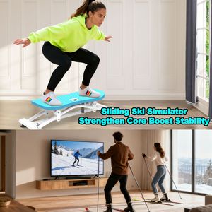 Simulador de Esquí para Gimnasio en Casa con Bandas de Resistencia Antideslizantes, Equipo de Fitness para Esquí Deslizante - Product Image 6