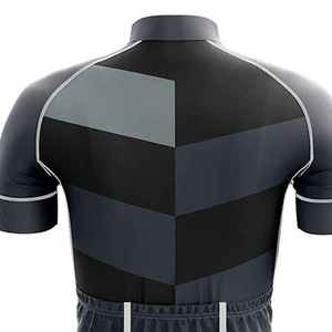 Maillot de cyclisme uni taille standard 100% polyester avec logo imprimé numérique personnalisé, antibactérien et séchage rapide - Product Image 4