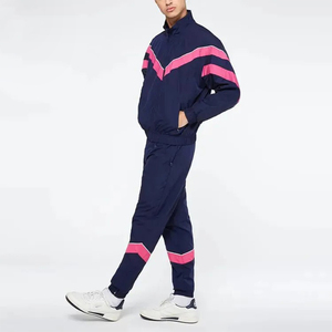 OEM Custom Nylon Sports Set Windbreaker <b>Jacket</b> Pants Lightweight Tracksuit Bulk Private Label Manufacturer - Product Image 5