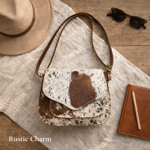 Handcrafted Hair-On Genuine Leather Crossbody Bag | Stylish Cowhide Pattern Shoulder Sling Bag for Women, Durable Designer Purse - Product Image 5