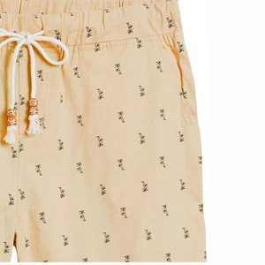 Pantalones Cortos Beige Estampados para Hombre, Pantalones Cortos Casuales de Algodón para Verano, Logotipo Personalizado, Fabricante y Proveedor Mayorista OEM ODM - Product Image 5