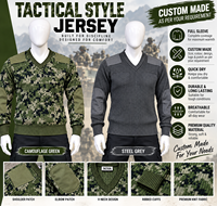 Pull en laine à manches longues pour agents de sécurité, vêtements d'hiver de haute qualité, uniforme, fabricant certifié ISO, col V/O