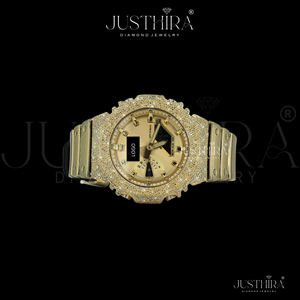 Reloj de Lujo Unisex para Adultos con Diamantes de Moissanita VVS de Moda, Bisel Redondo, Movimiento de Cuarzo, Caja de Plata de Alta Calidad - Product Image 2