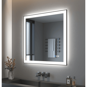 Lampada da Parete a LED con Specchio Smart RGB a Tripla Temperatura di Colore, 20 x 28 Pollici, con Pulsante Touch e Cornice in Vetro Temperato - Product Image 5