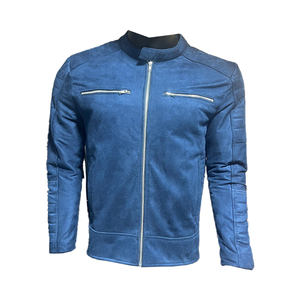 เสื้อแจ็คเก็ตหนังแฟชั่นล่าสุดสำหรับผู้ชาย คุณภาพสูง สวมใส่สบาย สไตล์ลำลอง แนวสตรีทแฟชั่น สำหรับฤดูหนาว คอตั้ง ผ้าแคนวาส - Product Image 1