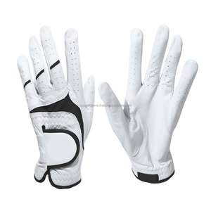 Guantes de golf para zurdos personalizados para hombres y mujeres de alta calidad transpirable cuero genuino Spandex Cabretta Material deportes - Product Image 1