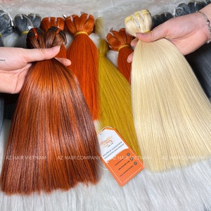 Qualité des cheveux bruts non traités du Vietnam Paquets de cheveux humains droits colorés Double Machine Trame Extensions de cheveux - Product Image 1