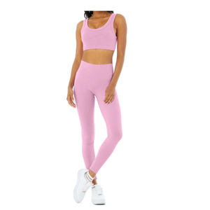 Ensembles de yoga pour femmes, haute qualité, personnalisés, décontractés, deux pièces, shorts de sport, séchage rapide, respirants, confortables - Product Image 5