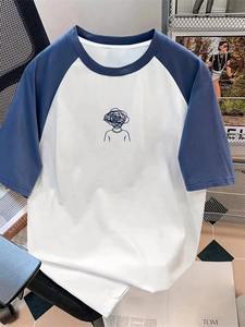 T-shirt personnalisé pour homme en jersey 100% coton, col rond, manches courtes, coupe ample, séchage rapide, 220g, design vierge, impression sérigraphique - Product Image 2