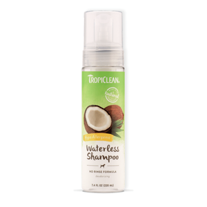 Champú para Mascotas sin Agua TropiClean - Fórmula sin Enjuague (Botella de 7.4 fl oz) Limpieza Profunda - Product Image 3