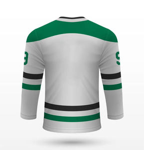 Maillot de hockey sur glace personnalisé respirant à manches courtes, sublimé, vêtement de sport d'équipe, uniforme d'entraînement de hockey imprimé et cousu, été - Product Image 3