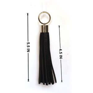 Vente en gros directe d'usine, porte-clés en cuir véritable avec logo personnalisé - Product Image 3