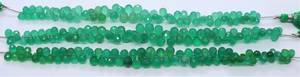 Perles de pierres précieuses en onyx vert naturel facettées en forme de goutte d'eau 4x6-6x8MM, perles d'onyx vert en vrac, perles d'onyx vert pour la création de bijoux - Product Image 6