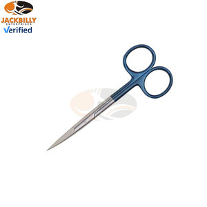 2 ciseaux irisés en acier inoxydable, à pointes courbes TC, pour chirurgie ophtalmique, instrument de coupe de tissus et de sutures, 110 mm 11 cm - Product Image 5