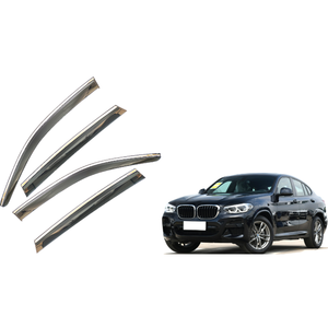 Deflector de Viento Lateral para BMW X4 2019 con Acabado Cromado, Protector Solar y de Lluvia, Visera para Ventana de Coche - Product Image 1