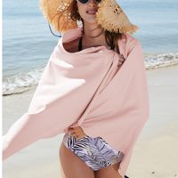 Nouvelle Conception EMD Serviette de Plage Pliable 2026 en Microfibre Douce Rafraîchissante Portable Super Absorbante Séchage Rapide pour la Plage