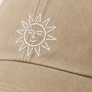 Sun Embroidered <b>Dad</b> <b>Hat</b> Trendy Sun Embroidered <b>Dad</b> <b>Hat</b> For Streetwear OEM ODM Manufacturing Custom Embroidery Pakistan Supplier - Product Image 4