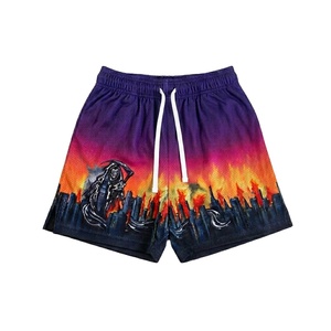 Pantalones Cortos de Lona para Hombre, 5 Pulgadas, Estilo Urbano, Personalizados, Cintura Alta, Cierre con Cordón, Transpirables, de Secado Rápido, Ecológicos, para Gimnasio y Entrenamiento - Product Image 1