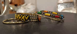 Timeless Grace Artisan Brazalete de latón ecológico Pila hecha a mano Ajustable Personalizado Conjunto de pulsera de moda de lujo - Product Image 6