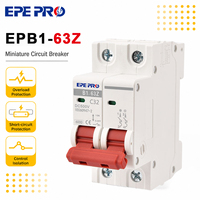 Disjoncteur miniature EPEPRO industriel en cuivre, conception modulaire, fonction d'isolation flexible, fonctionnement facile, MCB 20A 500V DC haute sensibilité