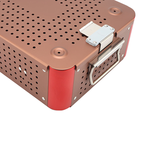Boîte de stérilisation d'instruments en aluminium personnalisée Azicon avec tapis, plateaux d'autoclave médical, conteneur pour équipement chirurgical - Product Image 3