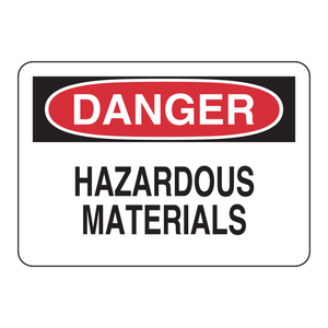 Panneau de signalisation de danger Brady pour matériaux dangereux, 7x10 pouces, panneau d'avertissement pour sol intérieur/extérieur - Product Image 3