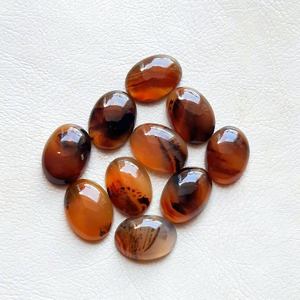 Oferta Especial: Cabujón Ovalado de Ágata Natural de Montana Calibrado 5x7mm, Gema Suelta para Fabricación de Joyas, Piedras Enrolladas en Alambre a Granel - Product Image 2