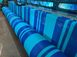 Custom Cut HDPE <b>Mesh</b> Roll Knitted Agricultural <b>Plastic</b> Netting Film Blue Striped for Harvest Protection - Product Image 1