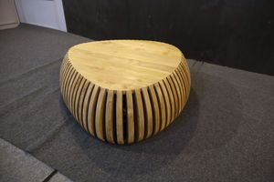 Mesa de Centro Harmony de Madera de Teca Sólida, No Plegable, Diseño Moderno, Mueble para Sala de Estar, Acabado Bien Lijado, Modelo TAB53, para Apartamento - Product Image 3