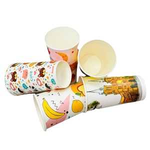 5oz-20oz Custom Logo Printed Craft Paper Single Wall Disposable Food-Grade Ice Cream Cup Lids Wholesale - Product Image 5