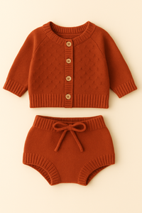 High Quality Infant <b>Knit</b> <b>Set</b> Soft Baby Outfit Winter Clothing Warm Comfortable Newborn Wear Custom Order Service - Product Image 3