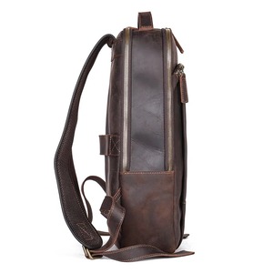 Premium Vintage Leather Laptop <b>Backpack</b> Waterproof Anti-Theft Rucksack for Men Outdoor Travel LBP-0442 - Product Image 5