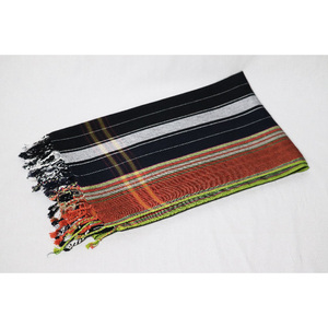 ผ้าเช็ดตัวชายหาดแบบตุรกี Peshtemal Hammam Fouta Kikoy ผ้าซารองลายทาง ผ้าฝ้ายทันสมัย - Product Image 6