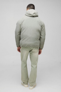 Veste matelassée à capuche pour homme, personnalisable, en gros, avec fermeture éclair sur le devant, extrêmement chaude en hiver - Product Image 4