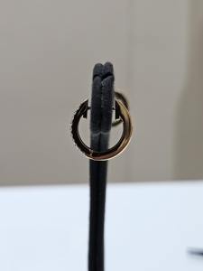 Pendientes de Aro con Diamantes Cultivados en Laboratorio de 0.20ct, Oro Amarillo Sólido de 14K, Aros Colgantes de Diamantes de 105mm, Joyería Minimalista para Uso Diario y Fiestas, Regalo - Product Image 3