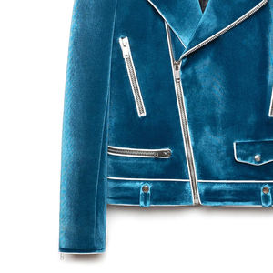 Chaqueta Casual de Terciopelo para Hombre, Estilo Urbano, Color Sólido, Personalizable, con Logotipo Frontal, Nueva Colección - Product Image 5