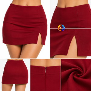 Clean lines and a flattering waist make Woman Mini <b>Skirt</b> suitable for creating modern outfits with simple tops and stylish smart - Product Image 6