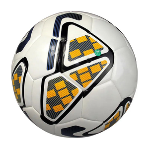 Balón de Fútbol CORE FIELD CF-800217 Blanco, Amarillo y Azul, Cosido a Mano, Duradero, Ligero, para Entrenamiento de Adultos, Partidos en Interiores y Exteriores - Product Image 4