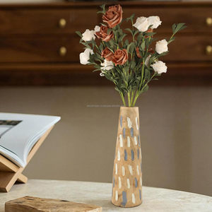 Venta al por mayor de lujo personalizable de estilo moderno florero de madera de la India para la decoración de la boda - Product Image 2