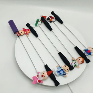 Échantillons gratuits de tiges de marionnettes en peluche pour Noël, avec Père Noël et personnages, accessoires de jouets - Product Image 1