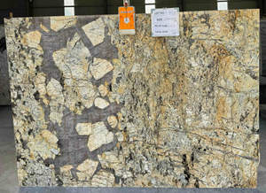 Revêtement mural de cuisine de luxe direct d'usine granit doré exotique élégant salon de villa en pierre de quartzite beige doré - Product Image 3