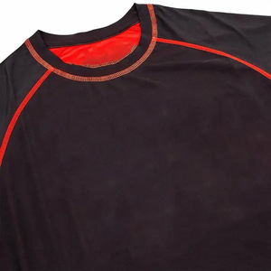 New Design Pakistan Manufactured Rash Guards Shine Black Colour Fitness Wear <b>Compression</b> <b>Shirts</b> For Adults - Product Image 6