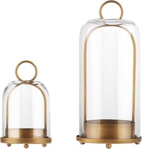 Handmade Natural Rattan <b>Lanterns</b> <b>Set</b> of 3 with Candles for Home Decoration - Product Image 5