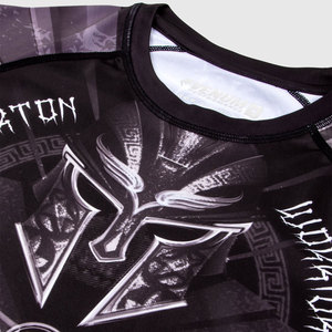 เสื้อรัดกล้ามเนื้อแขนยาวสีดำสำหรับผู้ชาย Venum พิมพ์ลายแบบ Sublimation แห้งเร็ว ผลิตจากโพลีเอสเตอร์ ไซส์ผู้ใหญ่ โลโก้ด้านหน้า - Product Image 5