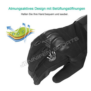 Gants de moto en cuir Magic Strap pour vélo tout-terrain, compatibles écran tactile, pour la conduite sportive et la course, pour homme, hiver - Product Image 5