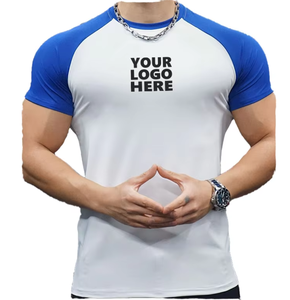 เสื้อยืดออกกำลังกายทรงบ็อกซี่คุณภาพสูงสำหรับผู้ชาย  รับสกรีนโลโก้ - Product Image 1