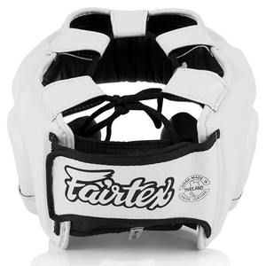 Protège-tête de boxe Fairtex blanc de qualité professionnelle supérieure avec barre de protection des joues - Product Image 4