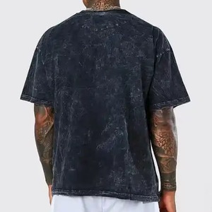 T-shirts pour hommes en coton 100% à manches courtes, personnalisables avec logo OEM, couleur unie, coupe ample, pour l'été - Product Image 3