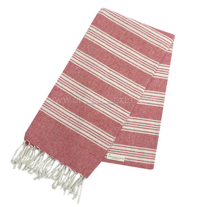 Toalla a rayas Peshtemal Hammam Fouta, algodón compacto ligero de secado rápido para Spa Resort Boutique - Product Image 3